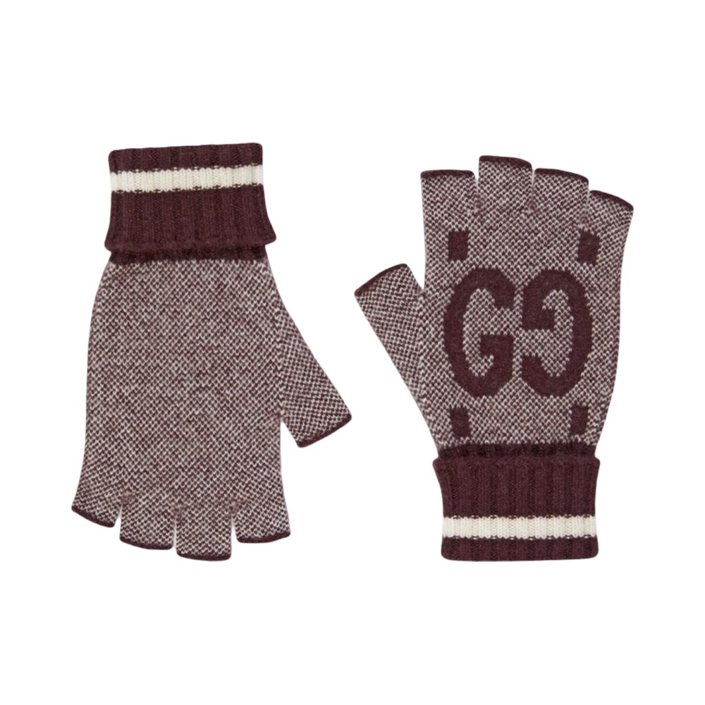 GUCCI CASHMERE FINGERLESS GLOVES